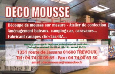 Encart annonceur Déco mousse