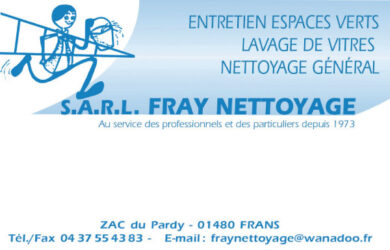 Encart annonceur Fray Nettoyage